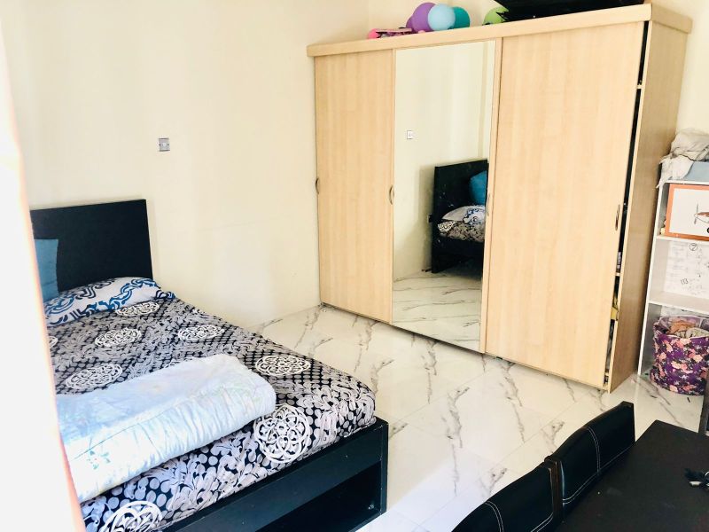 Spacious Bedroom fully Furnished with Balcony preferably for Couples